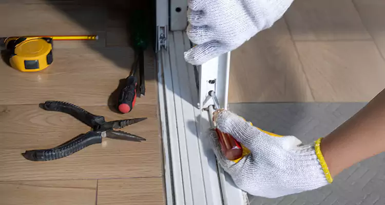 Backyard Sliding Door Track Repair in Cape Coral, FL