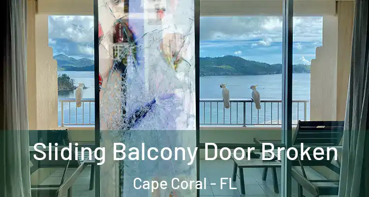  Sliding Balcony Door Broken Cape Coral - FL